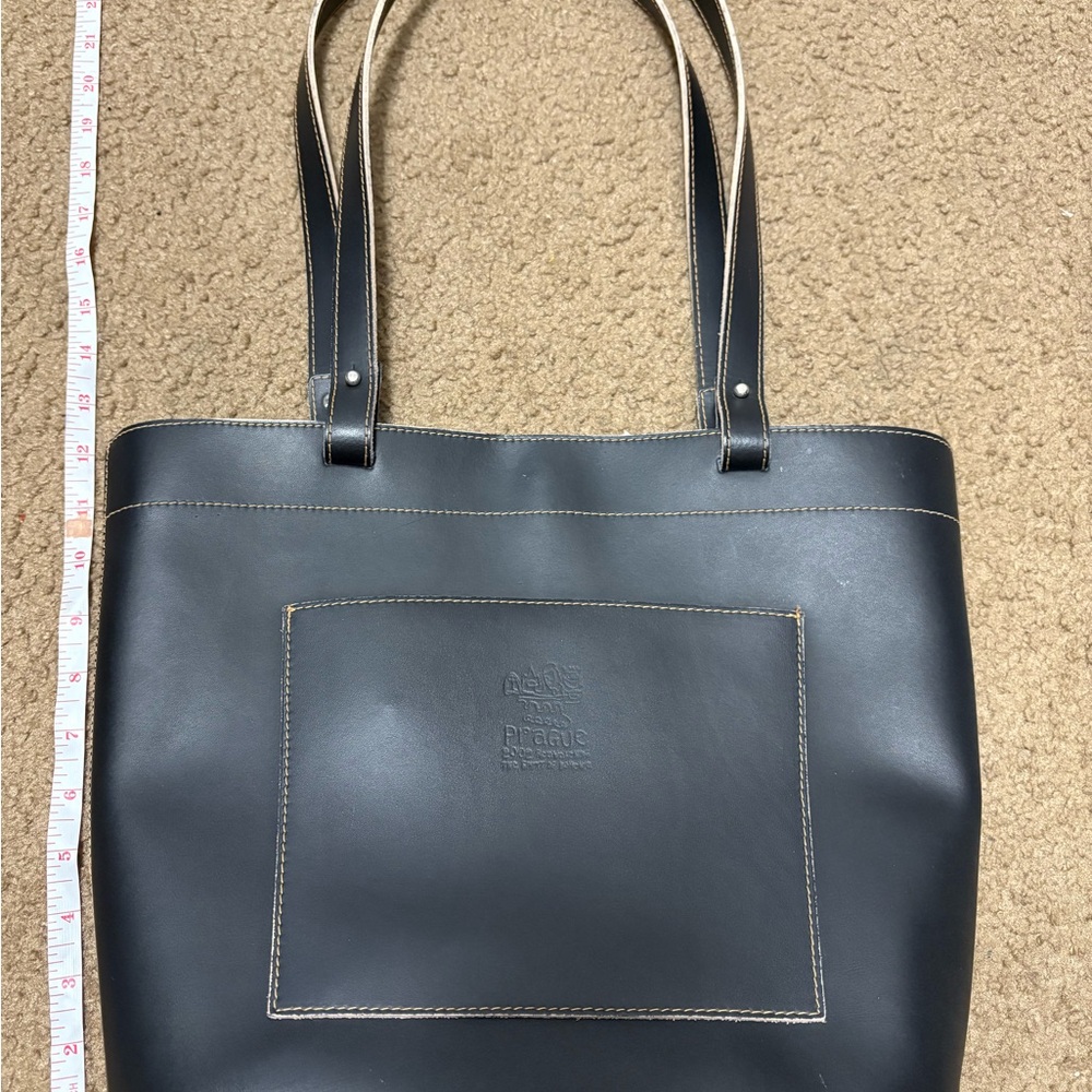 Parague Genuine Leather Tote Bag Made in Italy